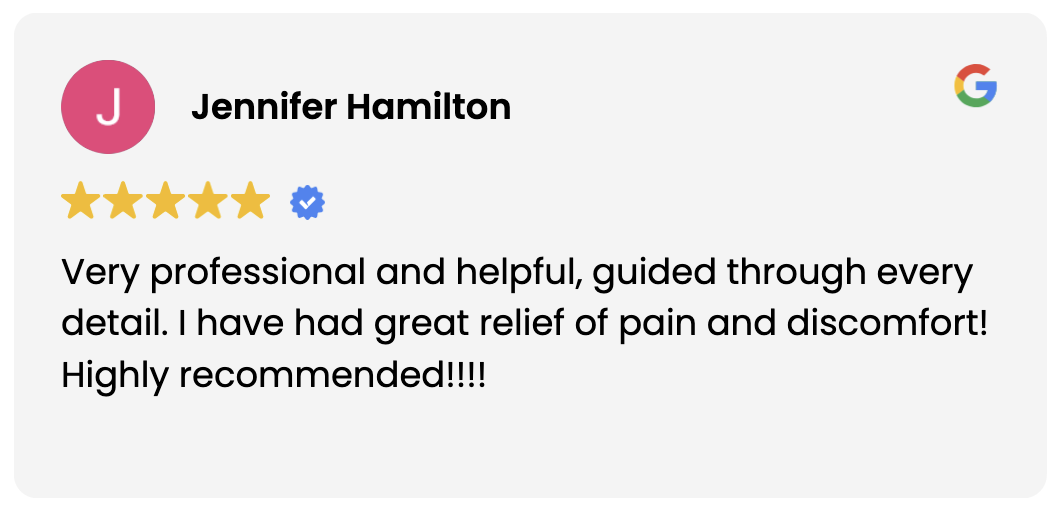 Jennifer L. 5-star Google review for Function Fix